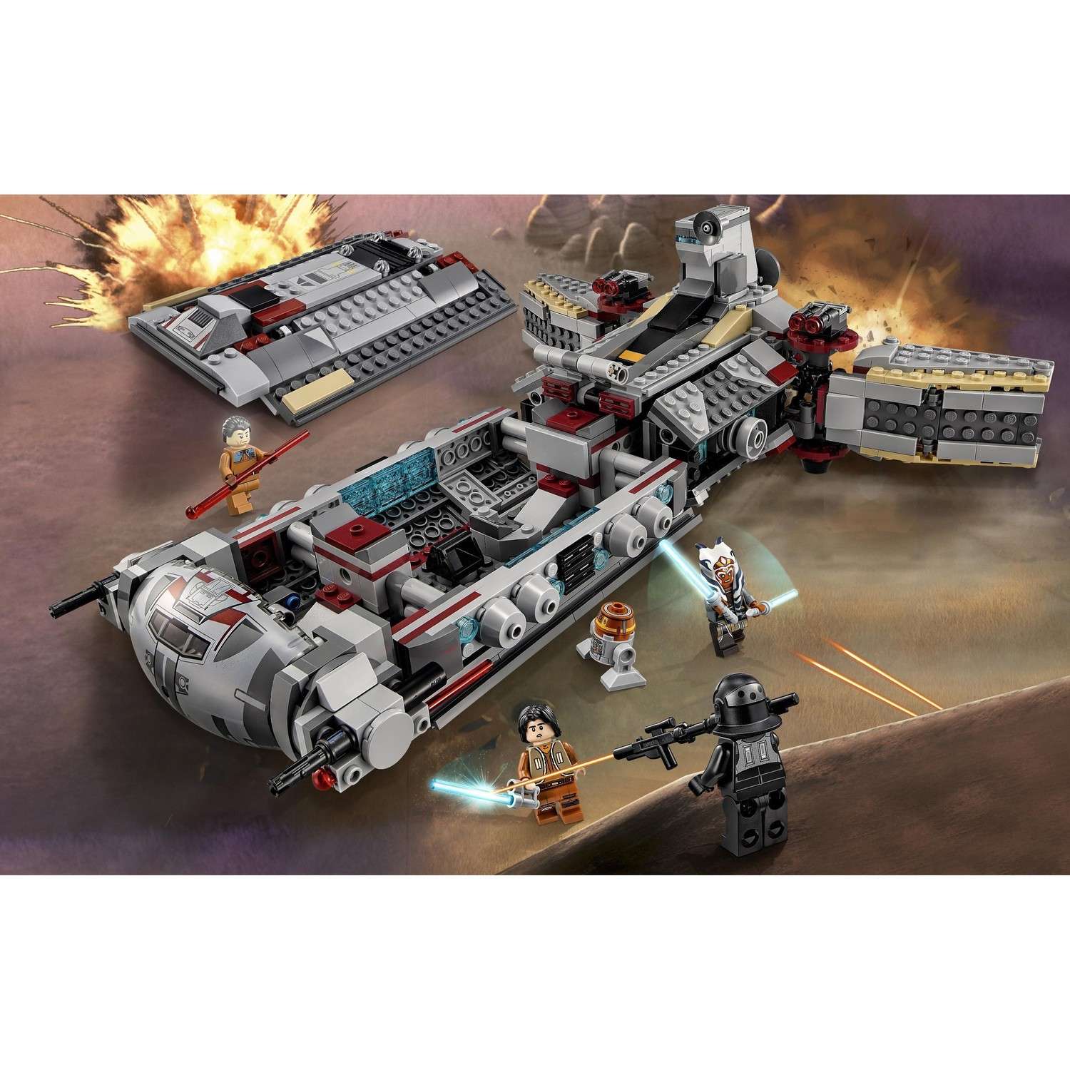 Конструктор LEGO Star Wars TM Боевой фрегат Повстанцев (75158) - фото 4