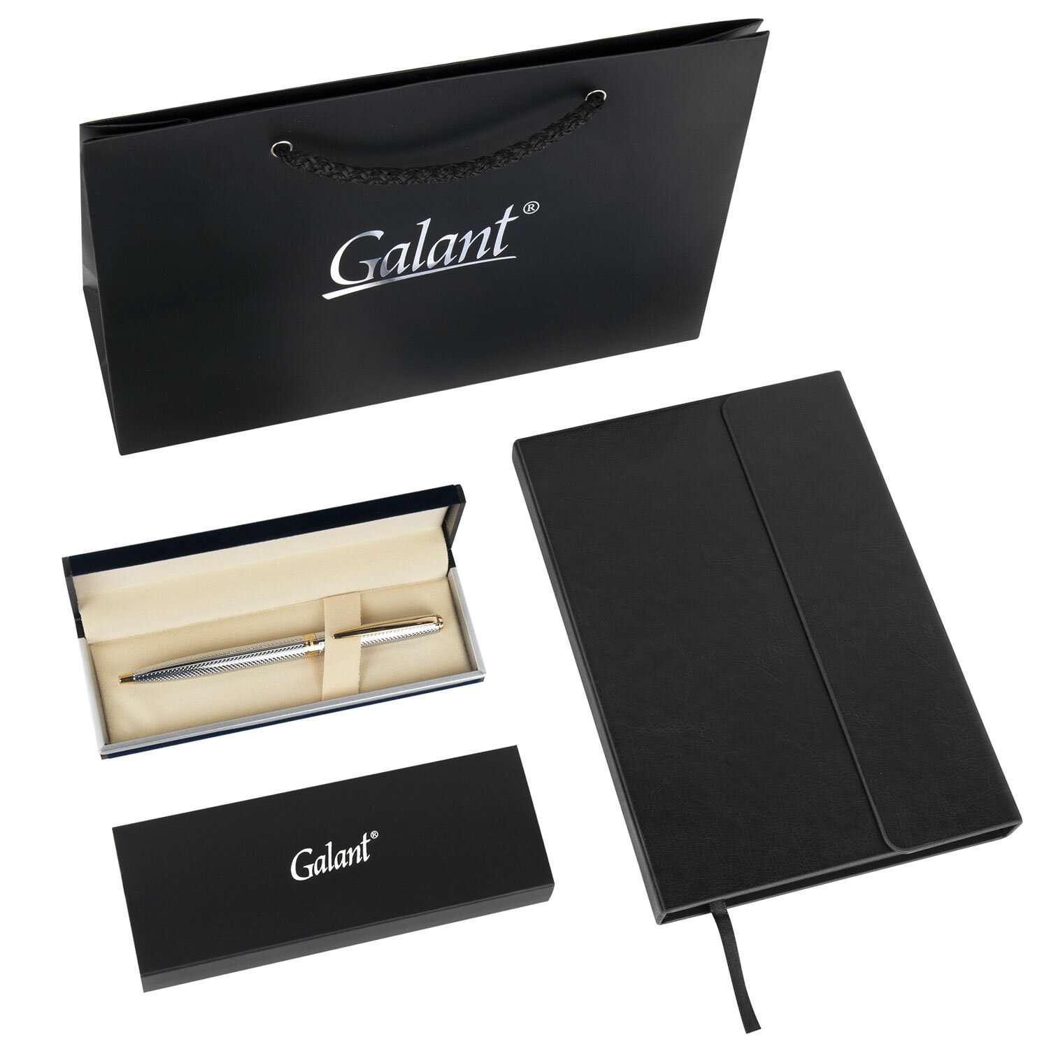 Подарочный набор Galant ручка шариковая Galant и ежедневник А5 в пакете - фото 1