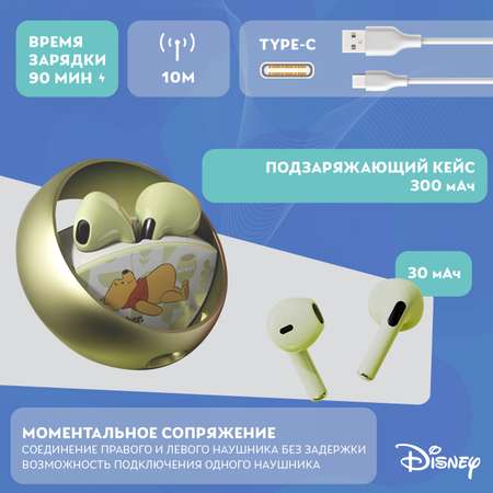 Наушники беспроводные Disney Винни-Пух QS-13