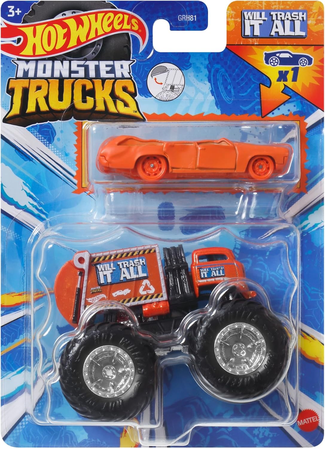 Машинка Hot Wheels Monster Truck HWN46 GRH81 - фото 1