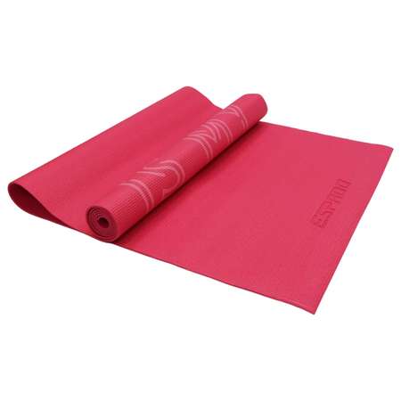Коврик для йоги и фитнеса Espado PVC 173*61*0.3 см розовый фуксия(принт) ES2124-2