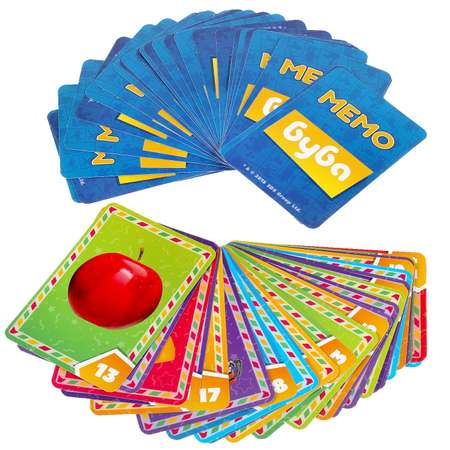 Карточная игра Мемо Умные Игры Буба 50 карточек Тренируем память