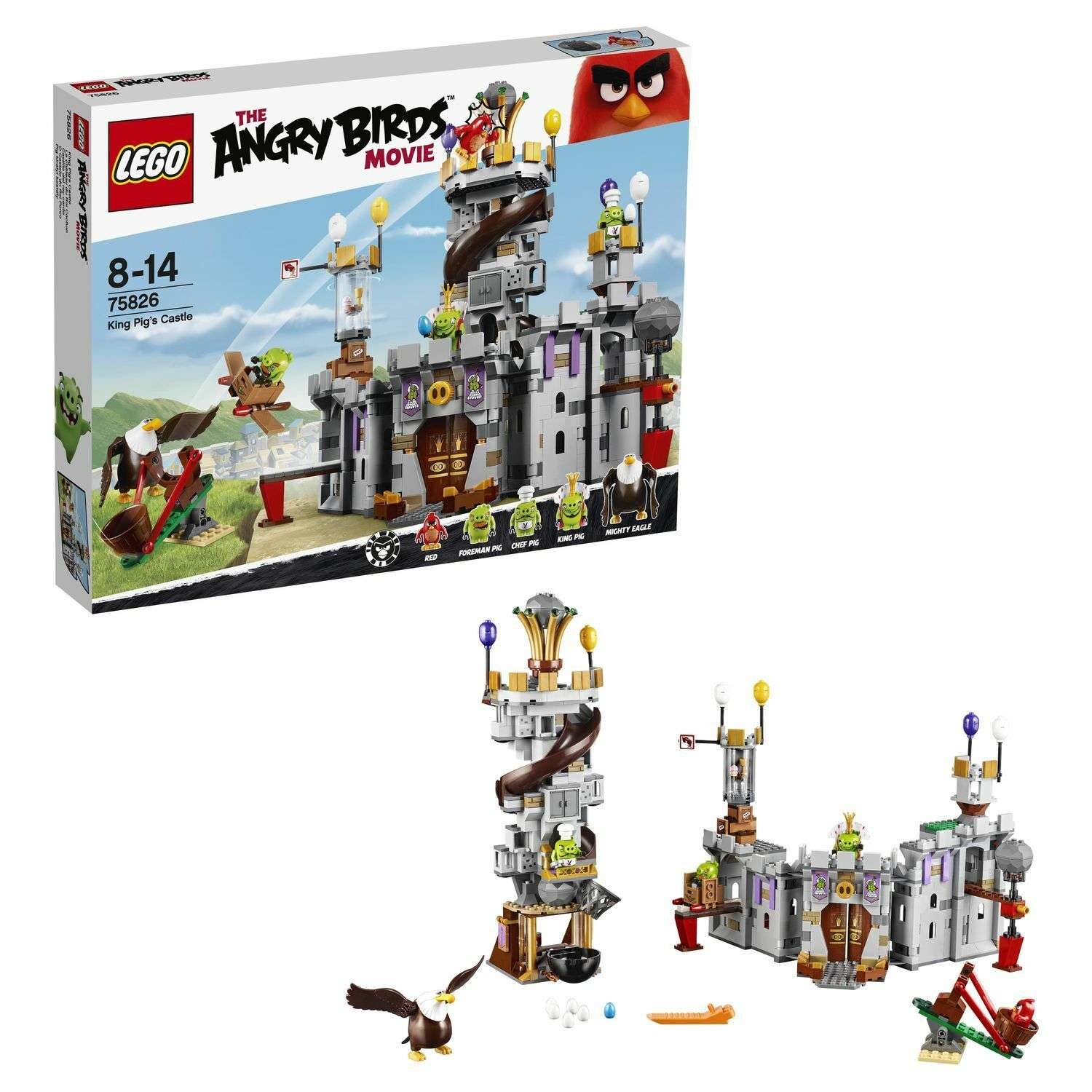 Конструктор LEGO Angry Birds Замок Короля свинок (75826) - фото 1