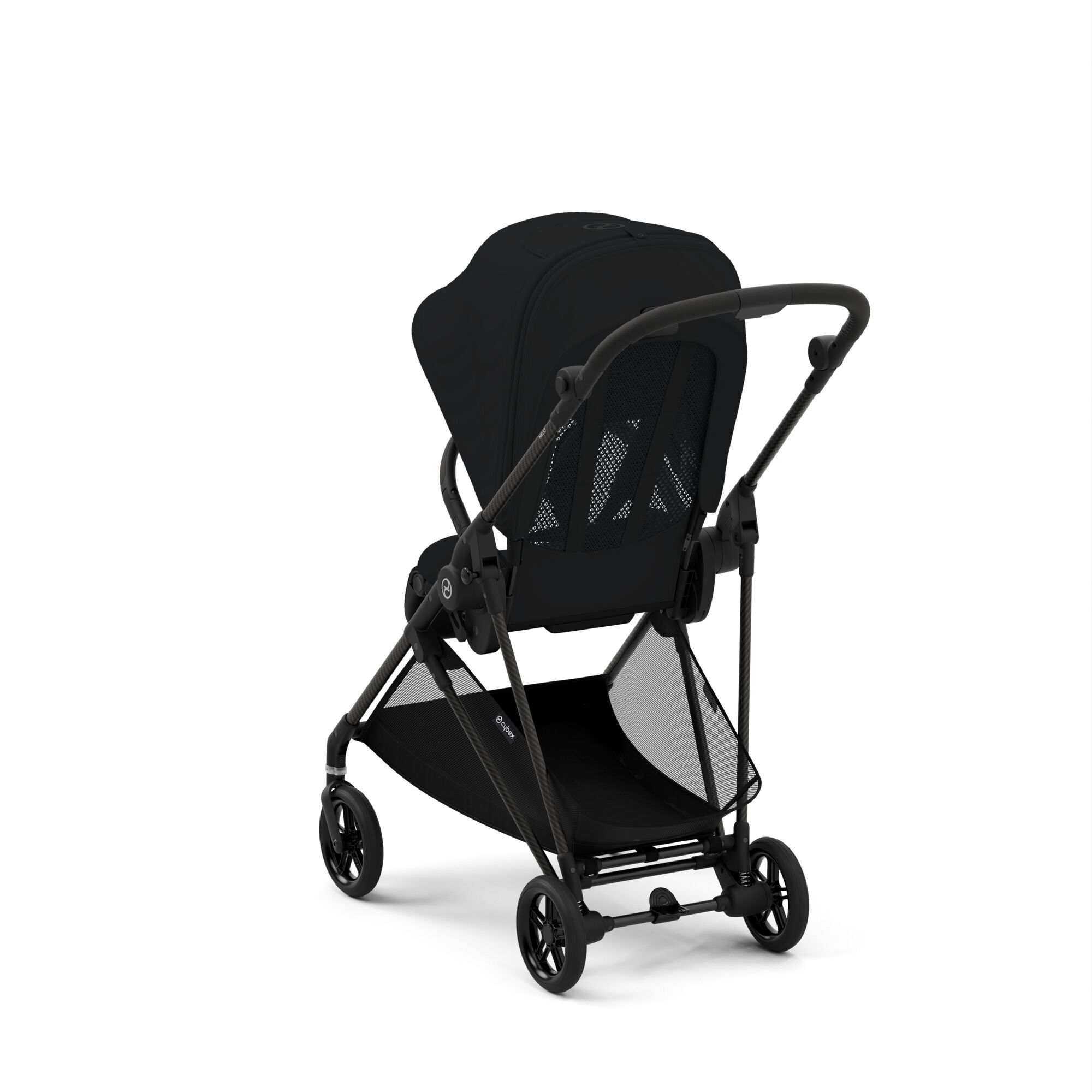 Коляска прогулочная Cybex Melio Carbon Moon Black - фото 5