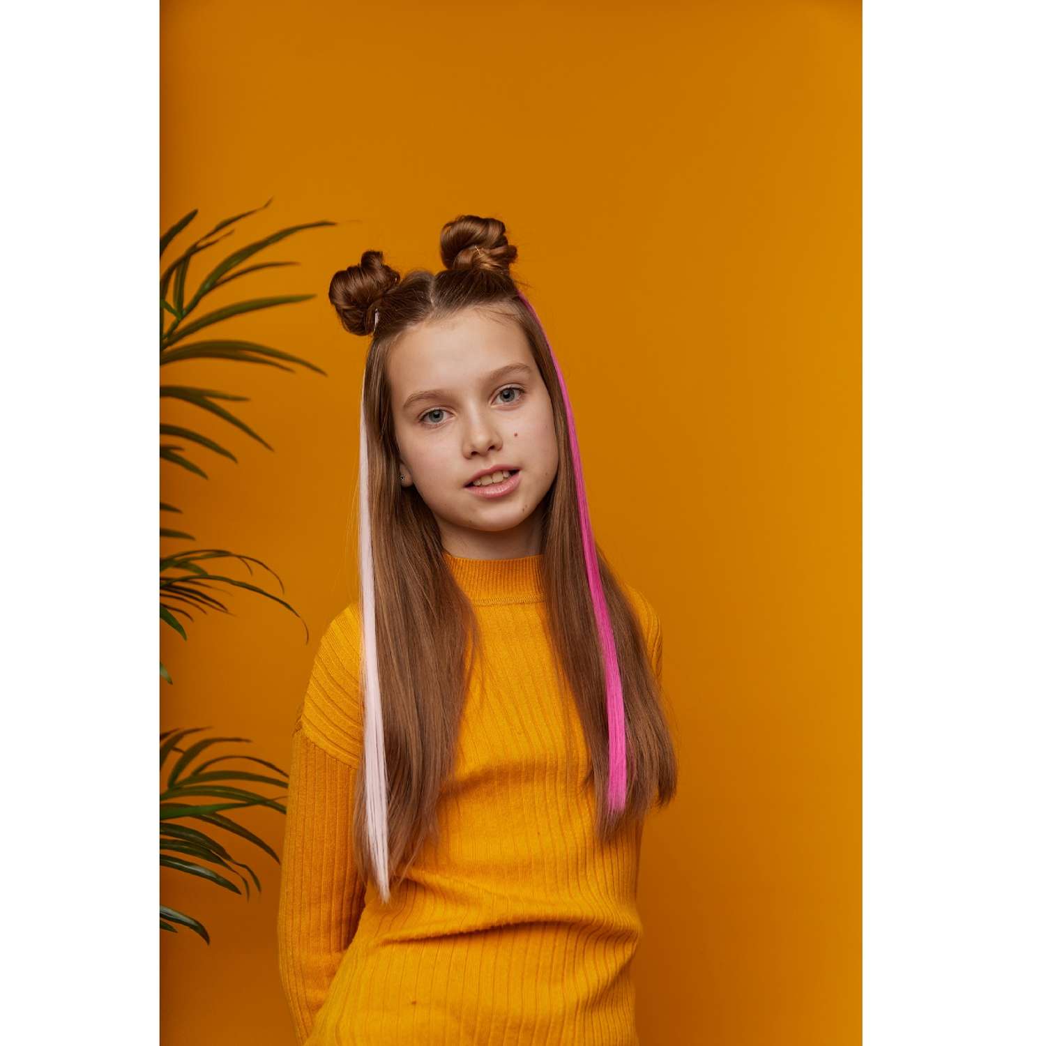Аксессуар для волос Lukky Fashion Прядь накладная на заколке одноцветная 55 см фуксия - фото 19