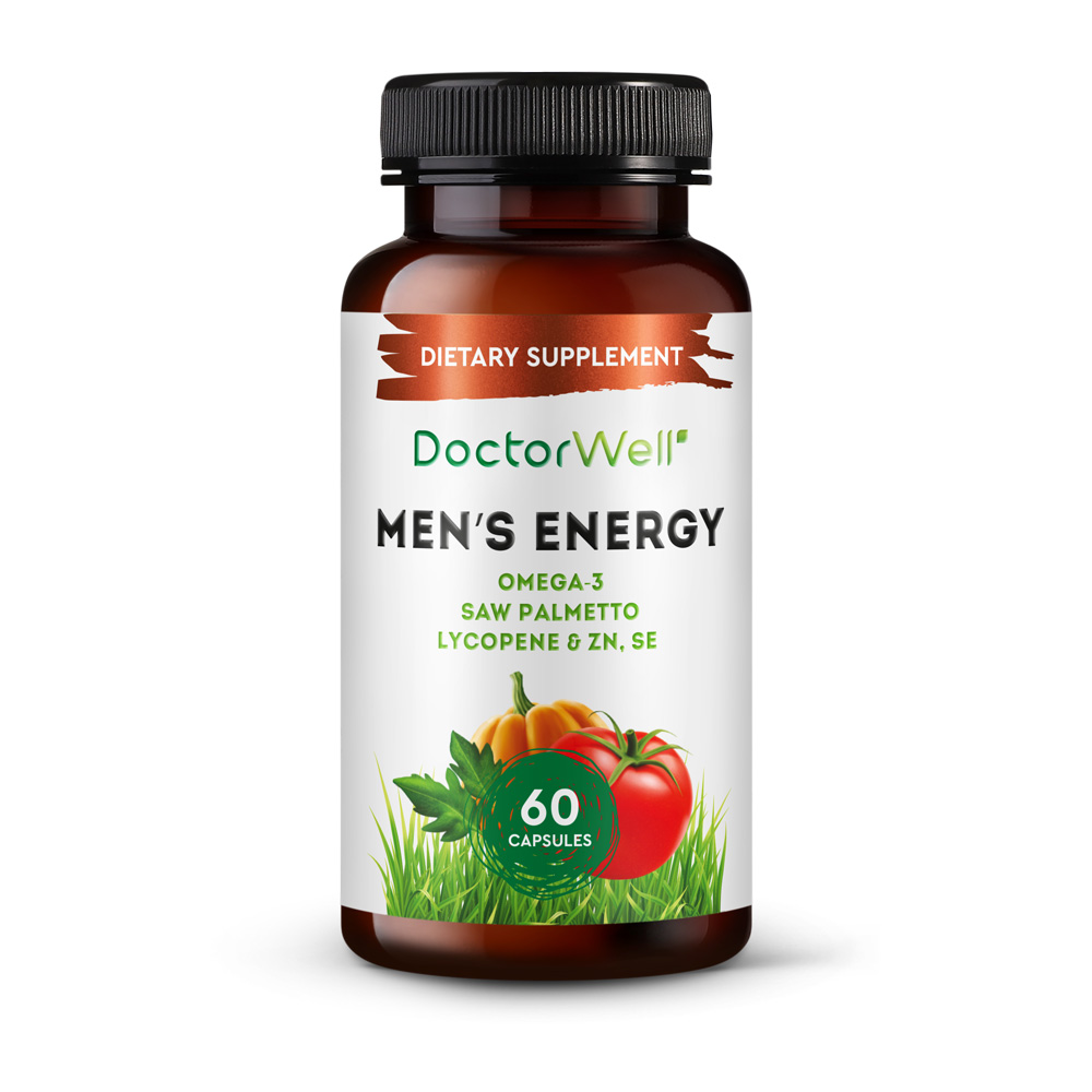 Витамины DoctorWell Mens Energy для мужского здоровья с Омега 3 Ликопином и Со Пальметто 60 шт - фото 8