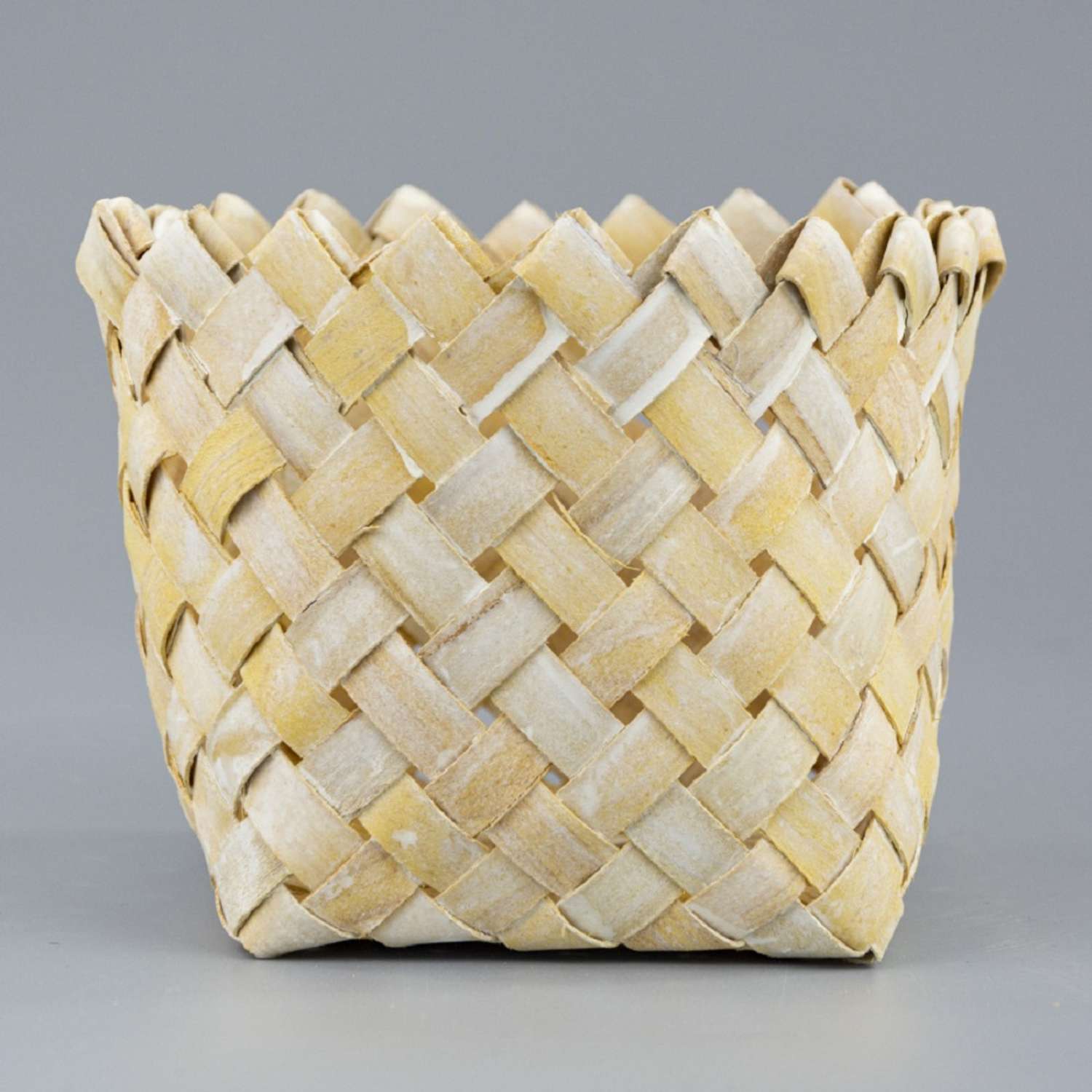 Кашпо-лукошко плетеное Азалия Декор из бамбука D14хН115см оранжевый - фото 7