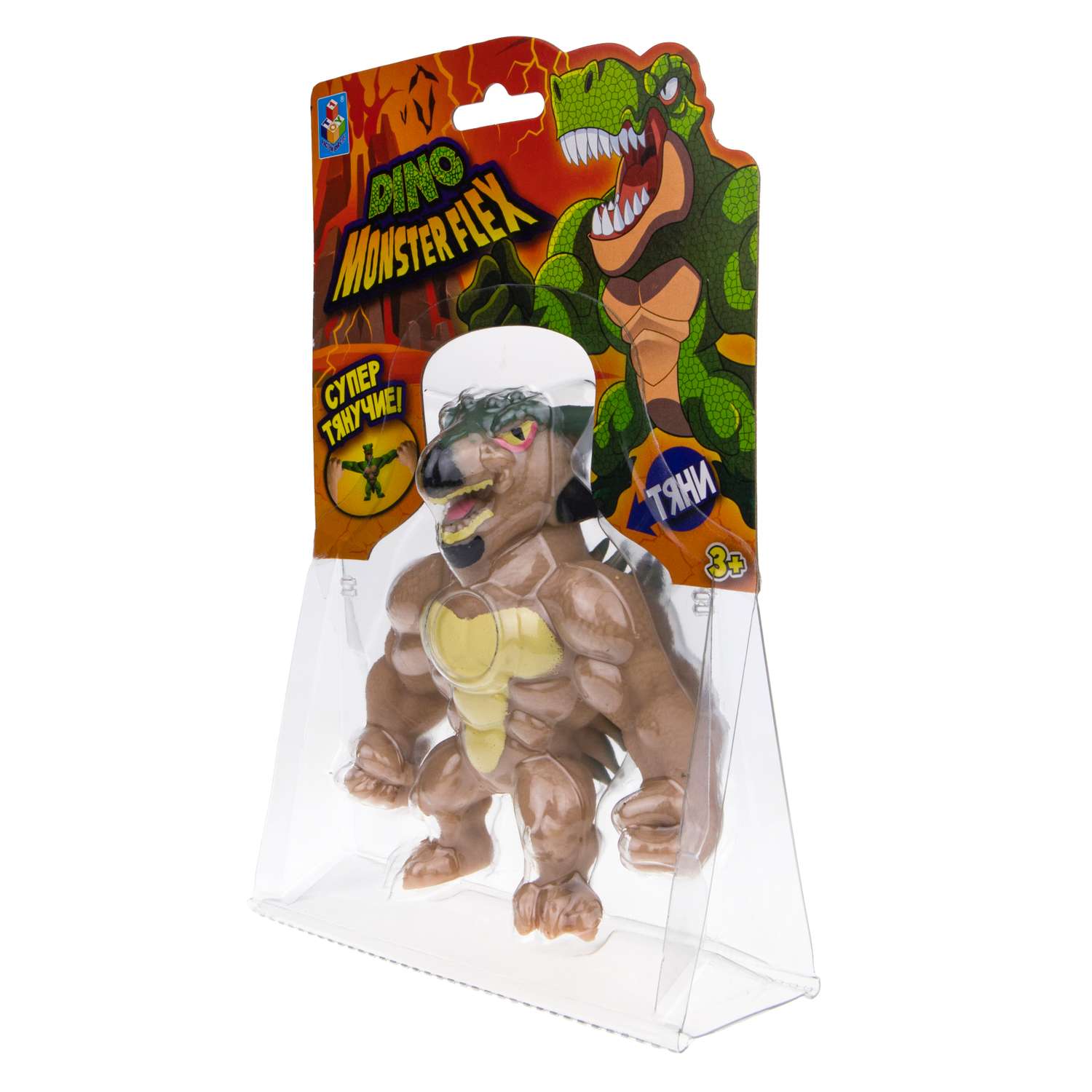 Игрушка-тягун 1Toy Monster Flex Dino Кораз Т22691-11 - фото 3