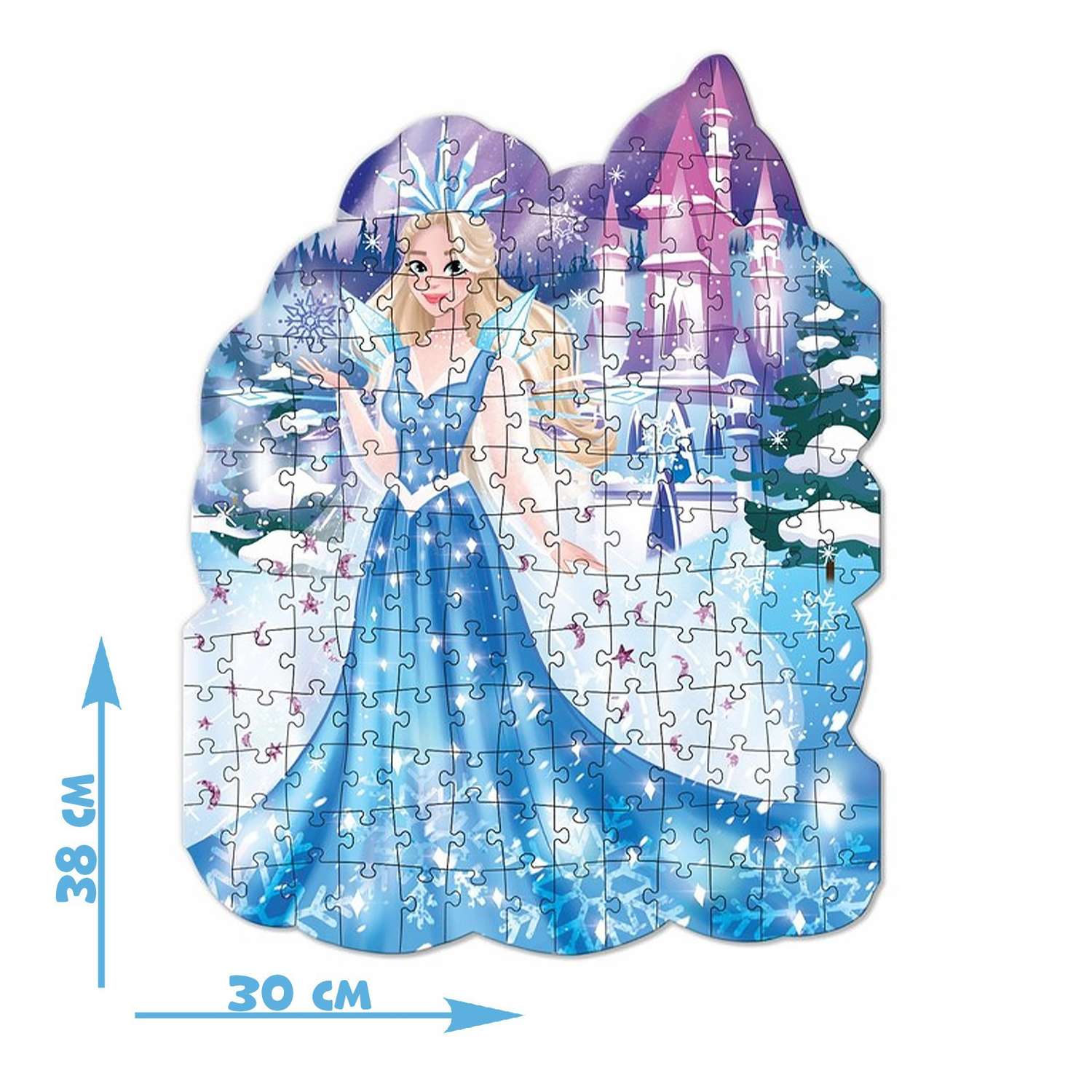 Фигурный пазл IQ-ZABIAKA «Снежная принцесса» 153 детали - фото 2