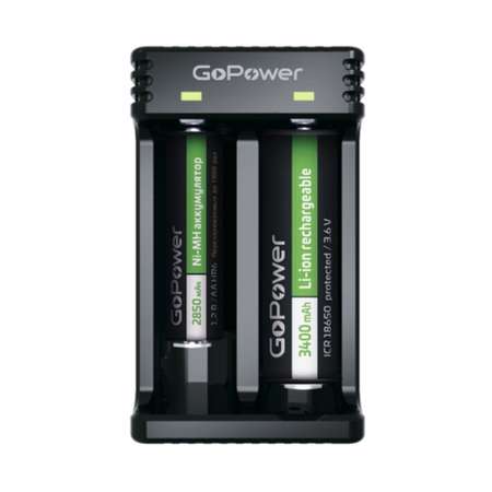 Зарядное устройство GoPower LiCharger 4 Ni-MH/Ni-Cd/Li-ion/IMR 2 слота