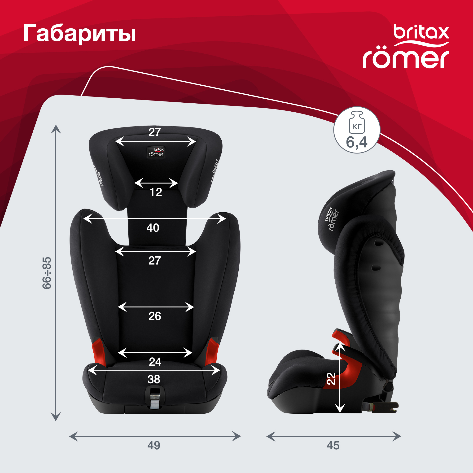 Автокресло Britax Roemer Kidfix SL Cosmos black - фото 9