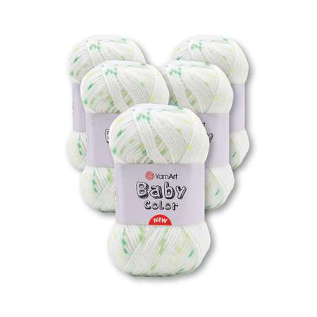 Пряжа для вязания YarnArt Baby color 50гр 150м акрил мягкая приятная 5 мотков 216 принт