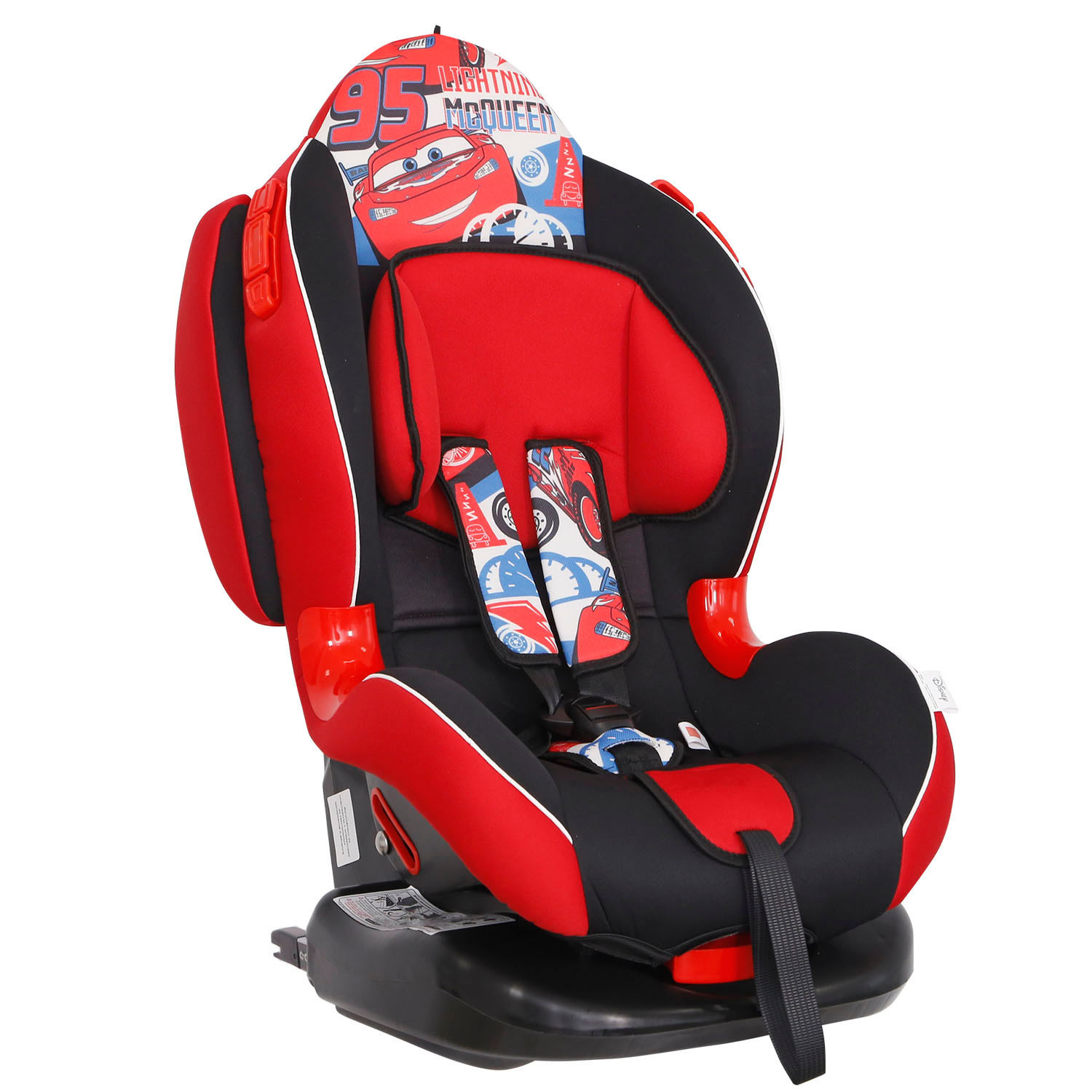 Автокресло SIGER Disney Кокон Isofix Тачки Спидометр Красный - фото 1