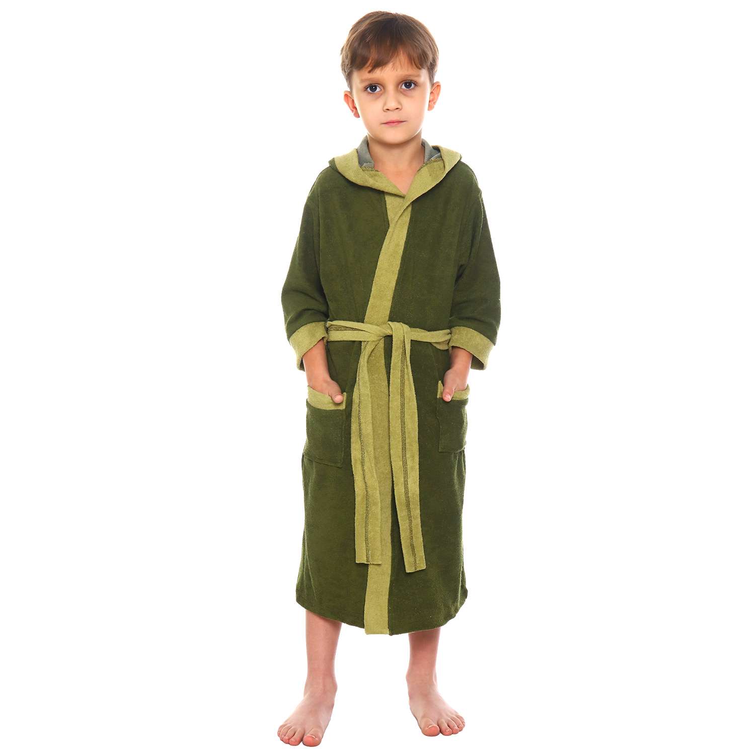 Халат Детская Одежда 8003М/темно-оливковый - фото 2