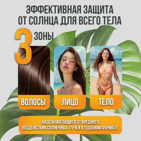 Cолнцезащитный спрей EDEN Sun Series для лица волос и тела SPF 50 100мл