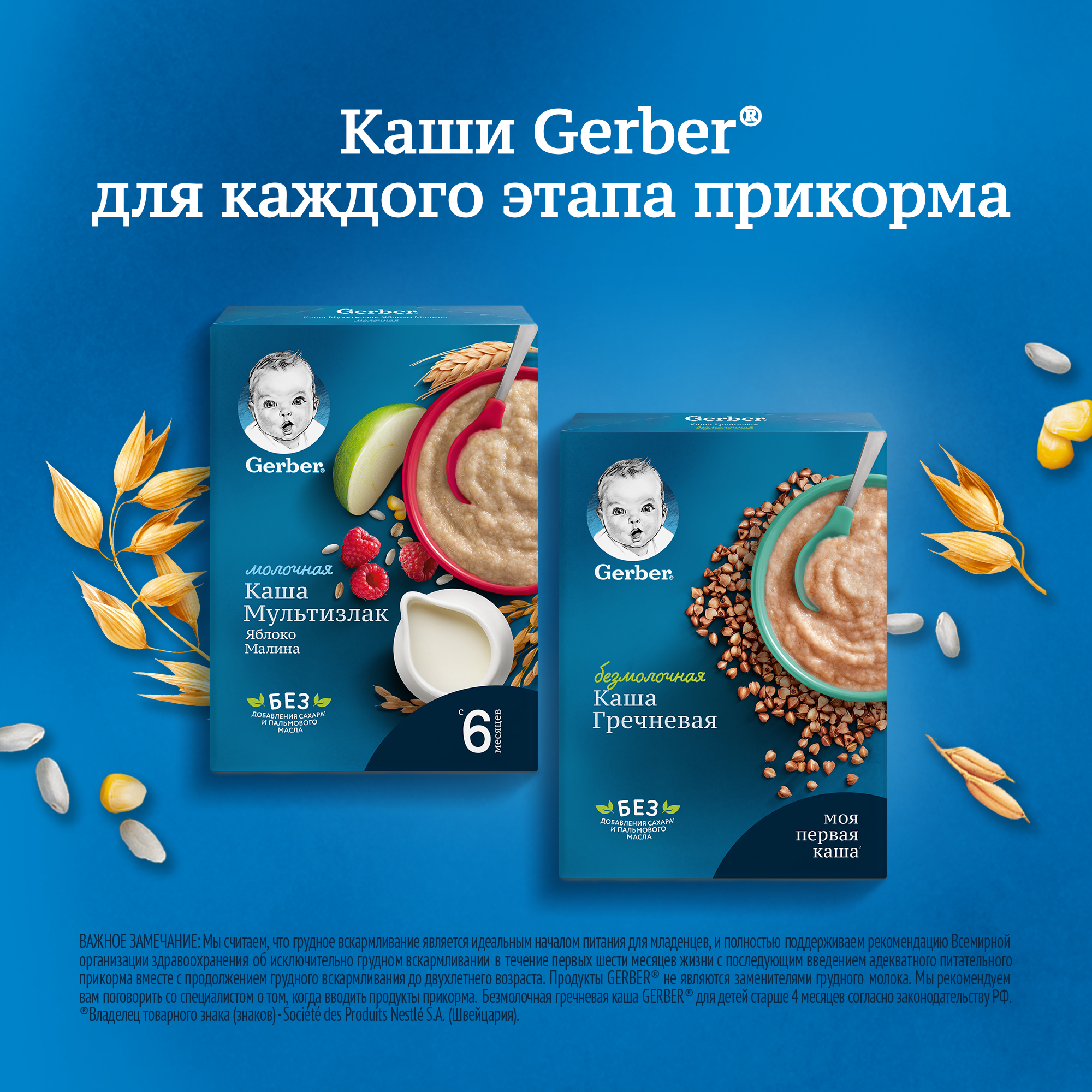 Каша молочная Gerber мультизлаковая с яблоком и малиной 180г с 6месяцев - фото 7