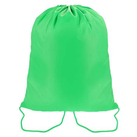 Мешок для обуви Prof-Press Зелёный с карманом двухцветный 340х430 мм