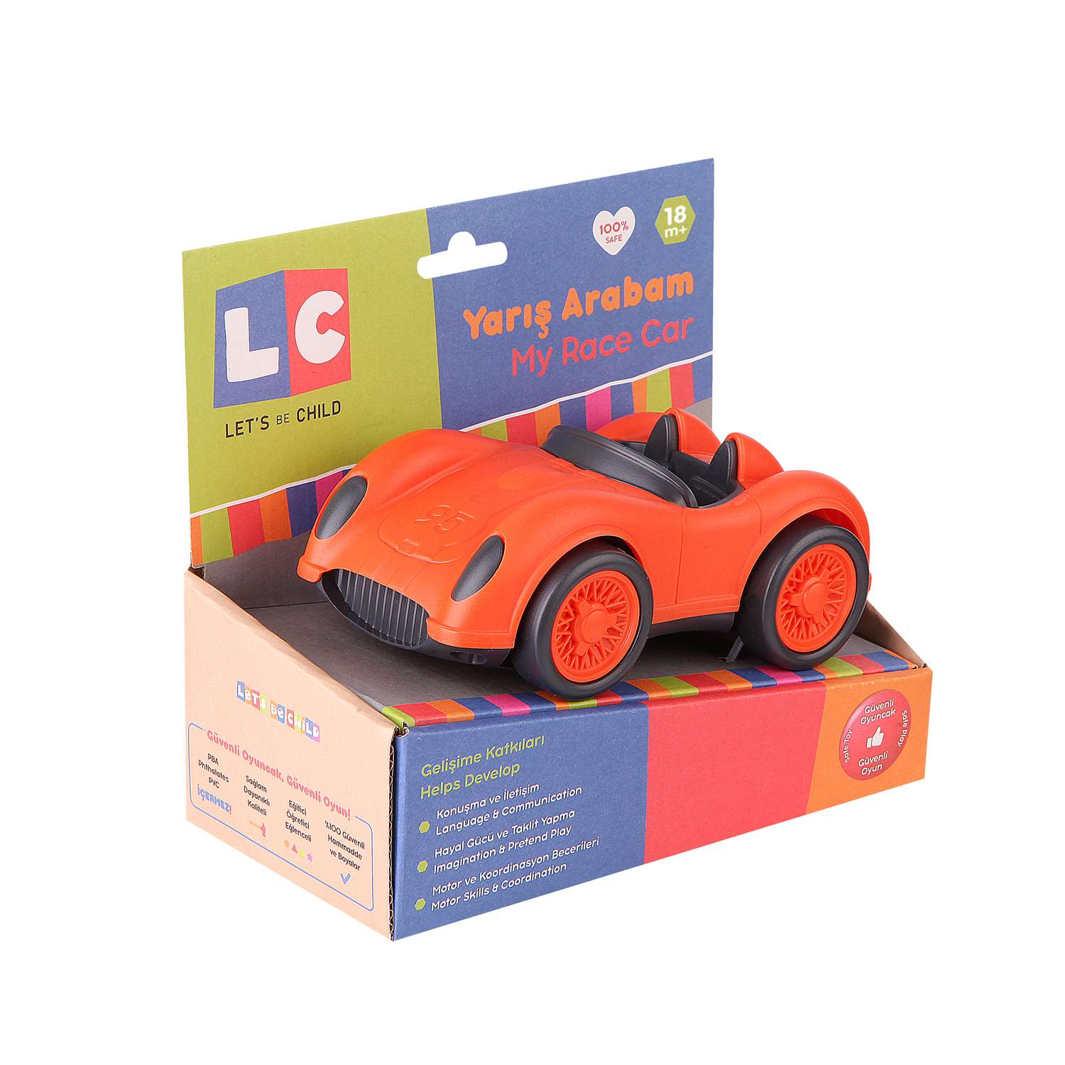 Гоночный автомобиль Let s Be Child Машинка цвет оранжевый LC-30782-OR - фото 2