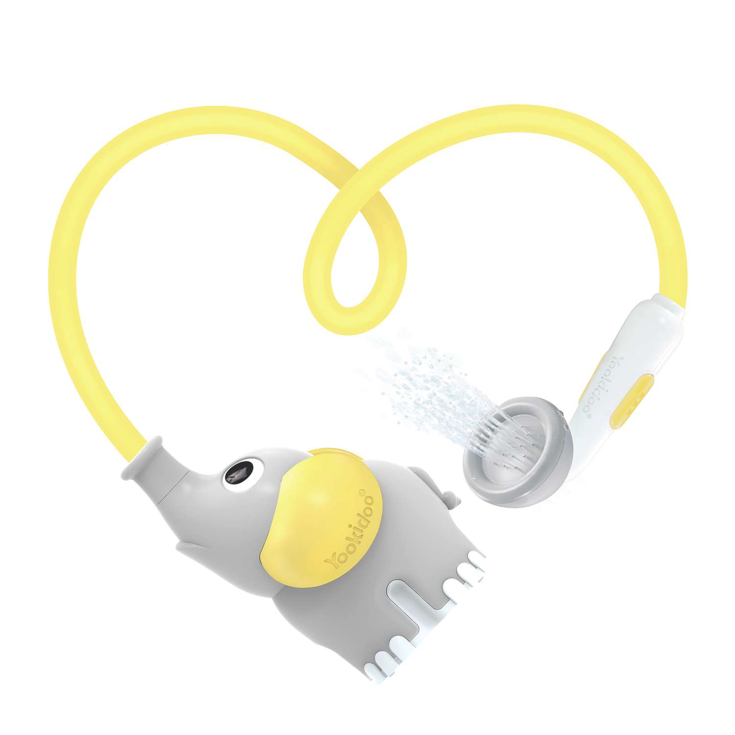 Игрушка для ванны Yookidoo душ Слоненок серый с желтым - фото 2