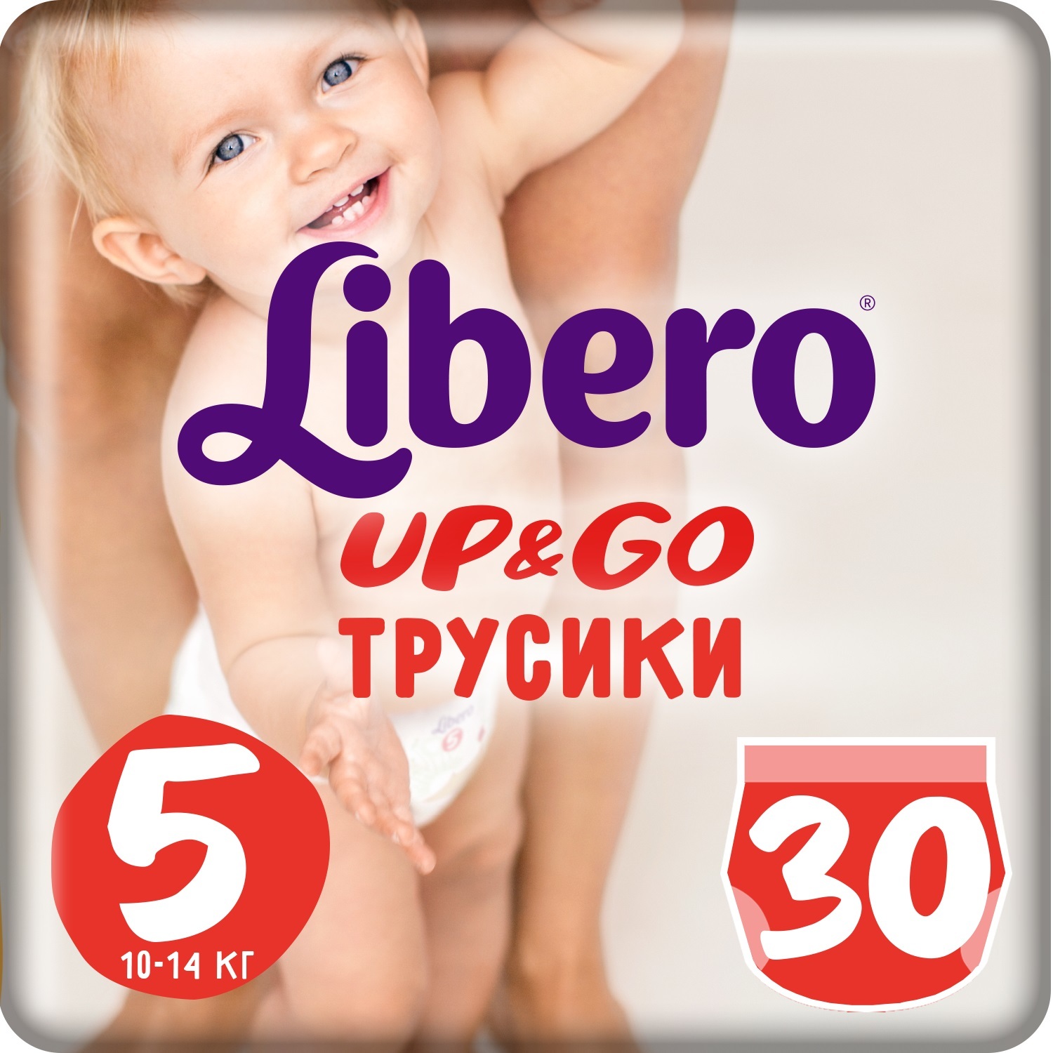 Подгузники-трусики Libero Up and Go 5 10-14кг 30шт - фото 1