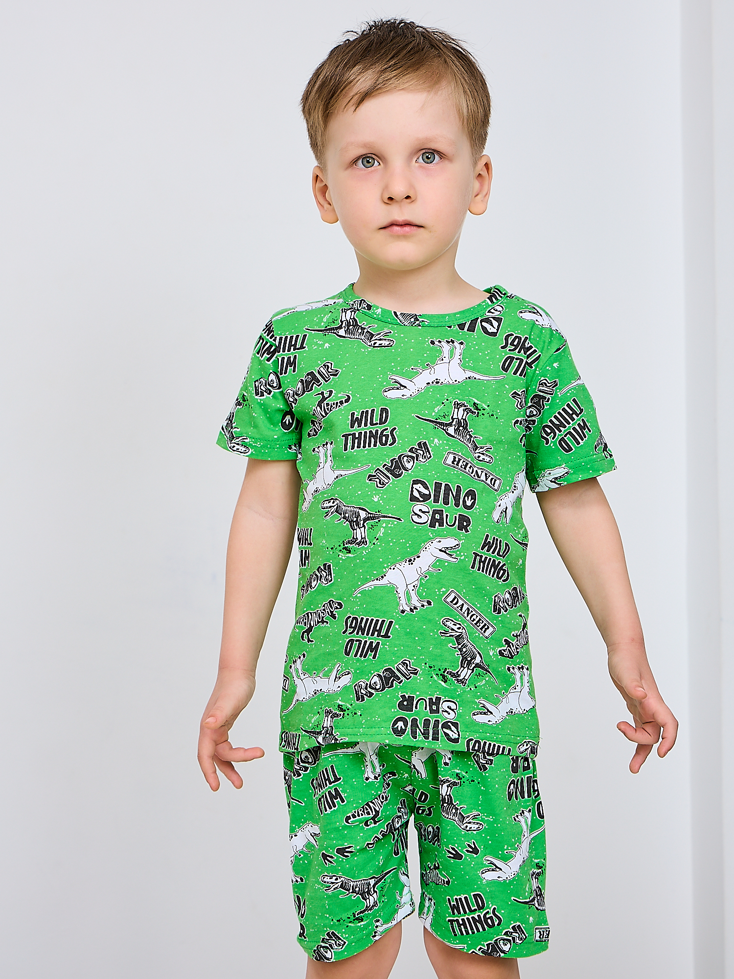 Костюм Mil Art kids 1902201547SUIT-SHORTS-LETO-GREEN - фото 2