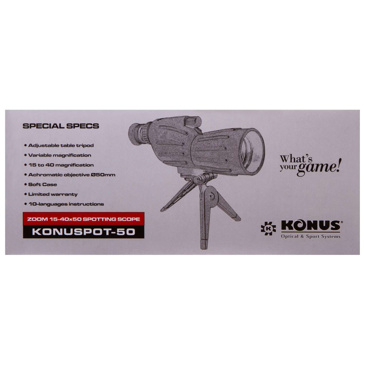Зрительная труба Konus Konuspot-50 15–40x50 - фото 13