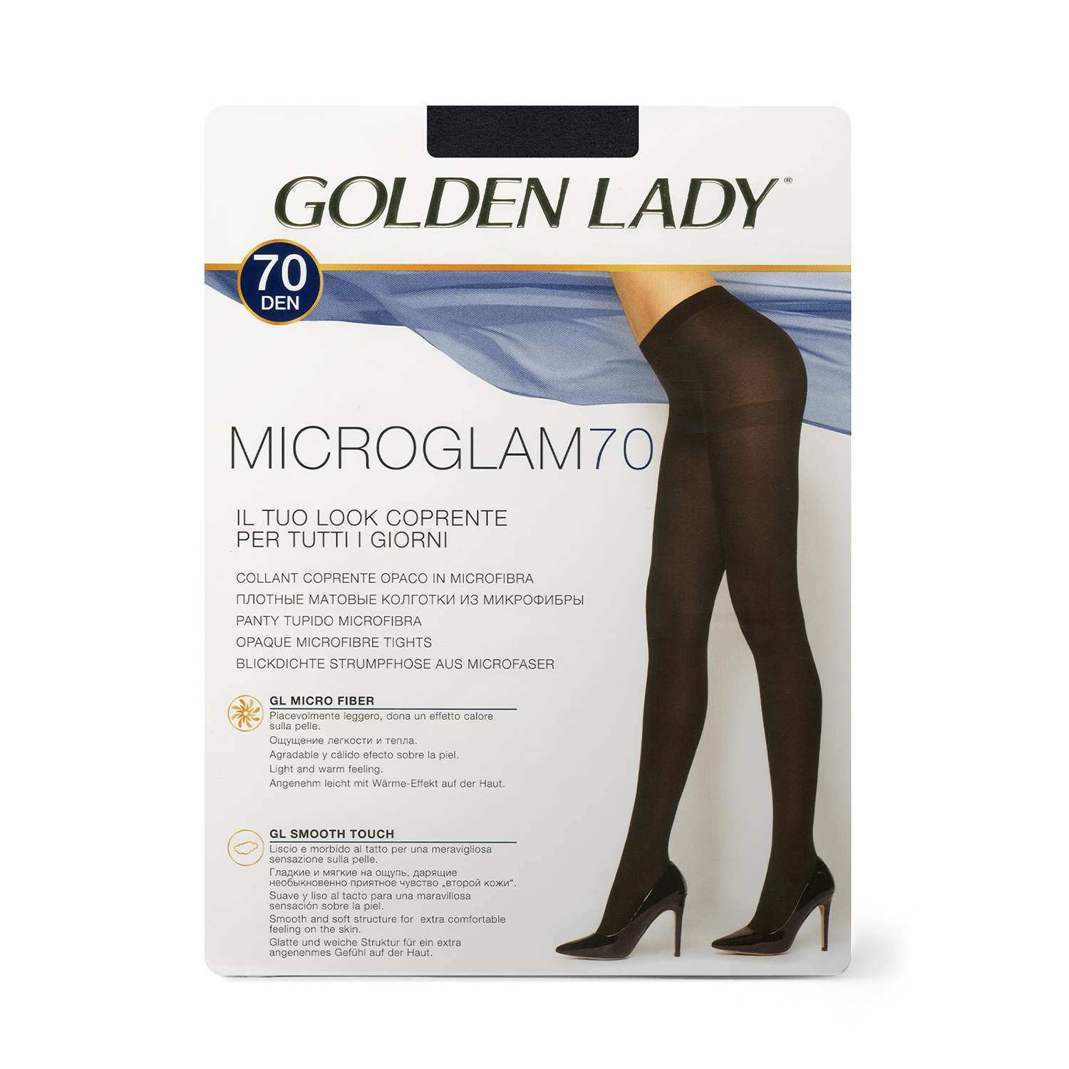Колготки Golden lady GLd Micro Glam 70 Nero - фото 1