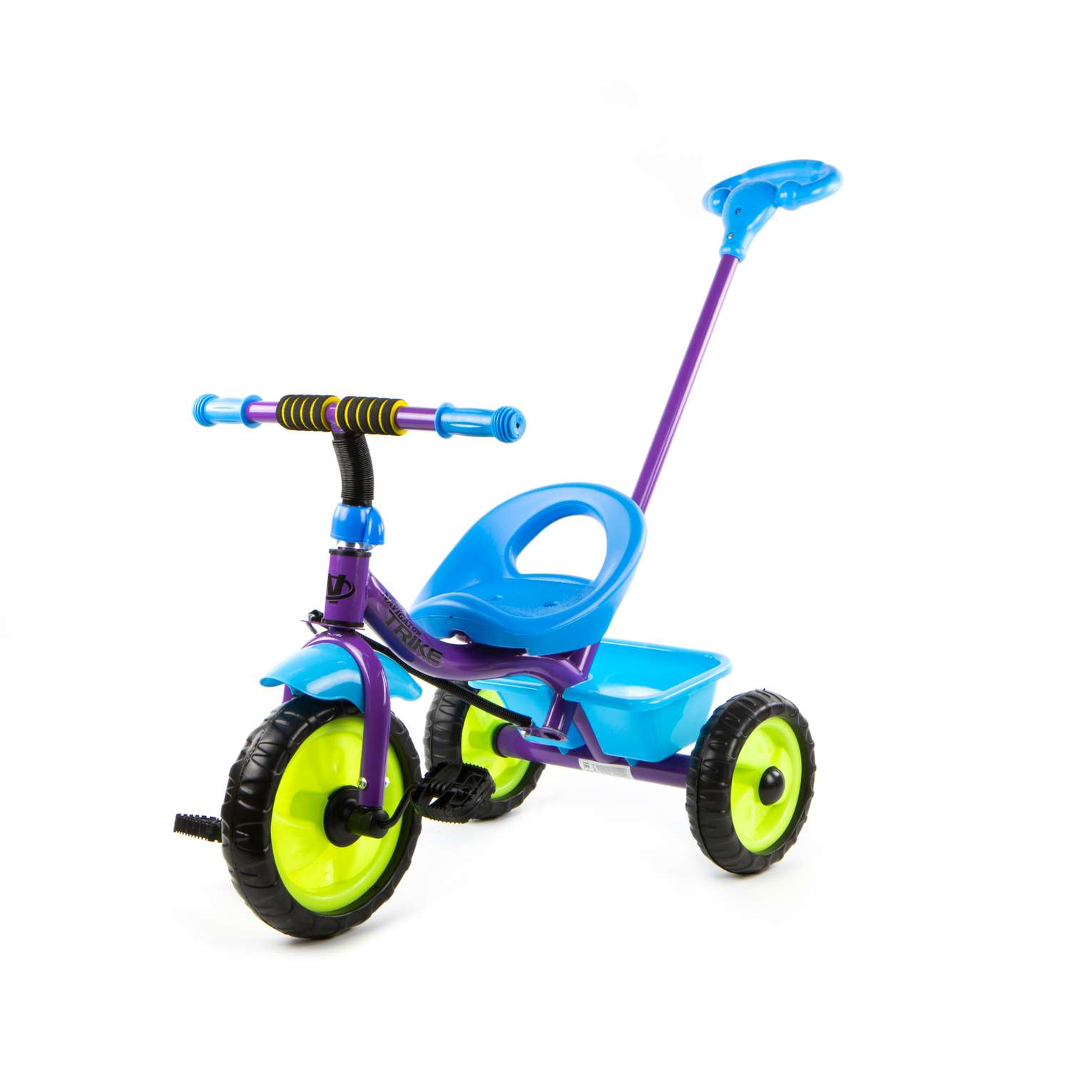 Велосипед трехколесный Navigator Trike с родительской ручкой синий - фото 2