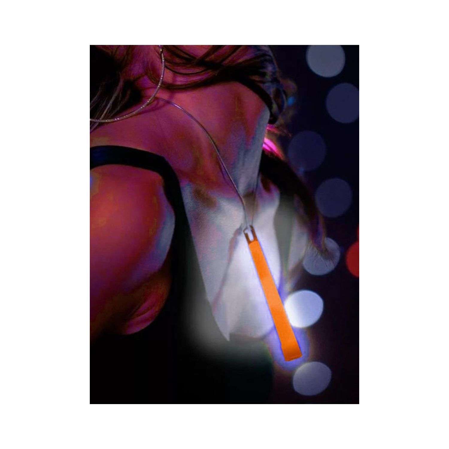 Кулон Uniglodis Светящийся Glow Stick 4 см оранжевый 05407330 - фото 2