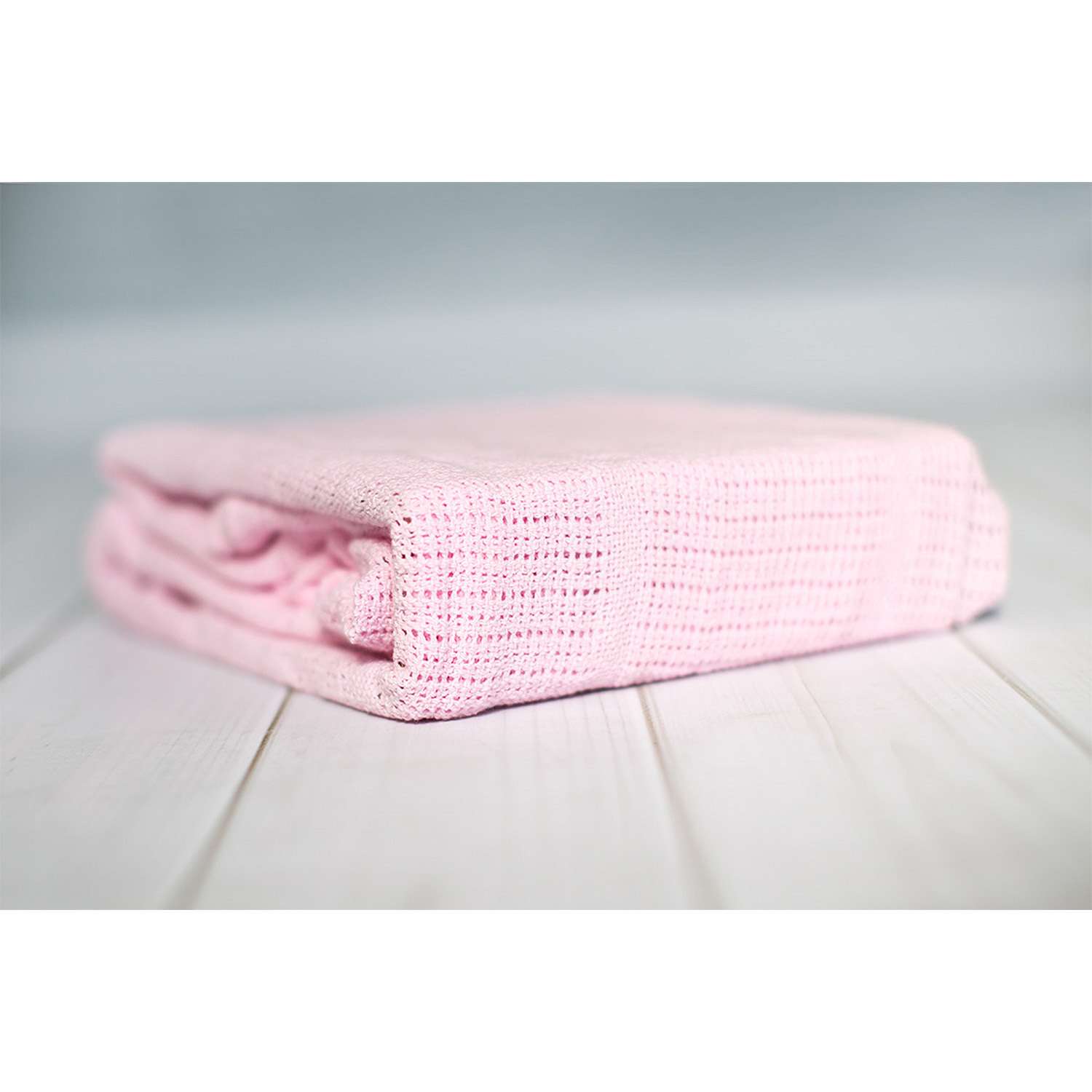 Одеяло вязаное Baby Nice 100х140 розовое - фото 3