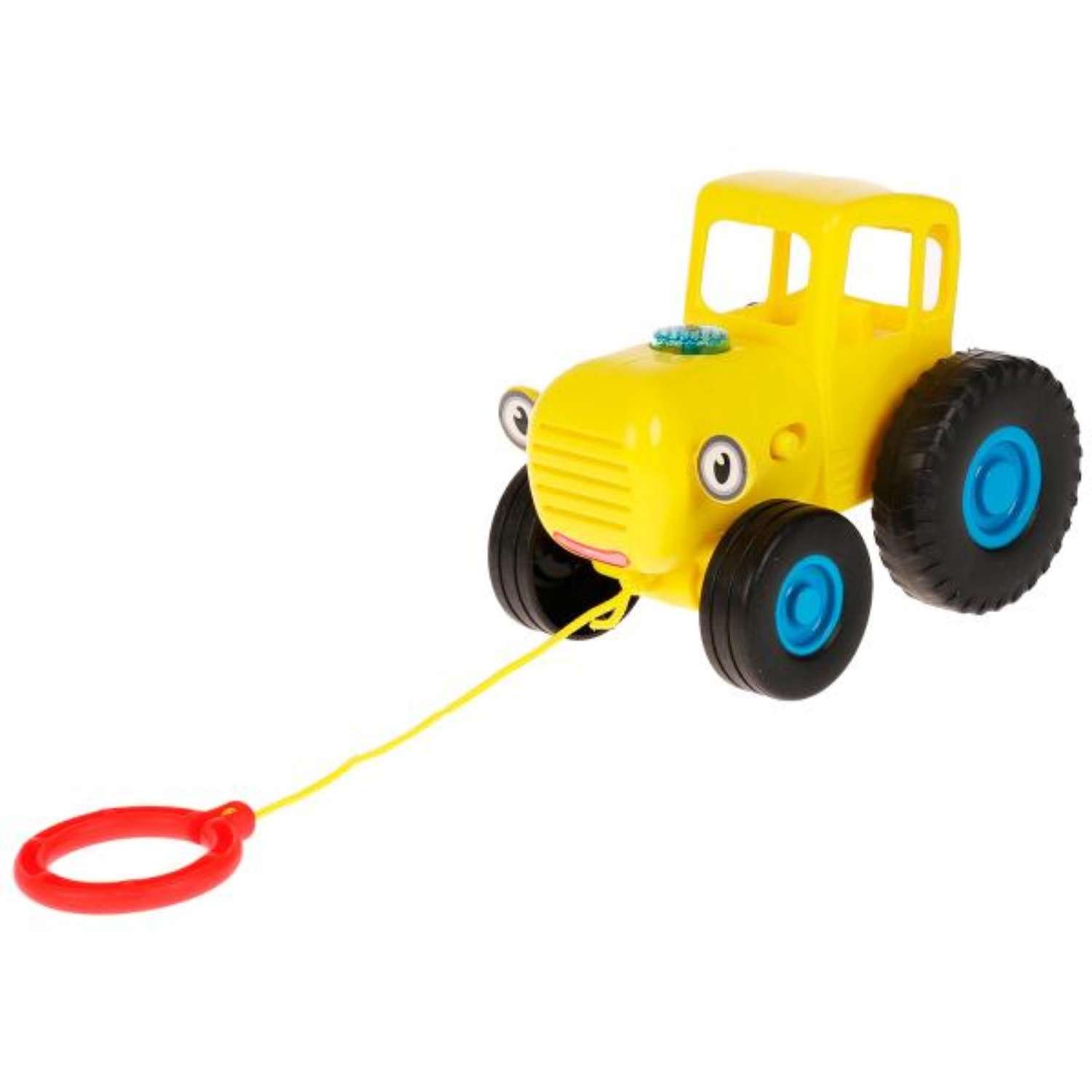 Музыкальная игрушка Zabiaka «Синий Трактор. Каталка» 30 песен загадок и звуков цвет желтый - фото 2
