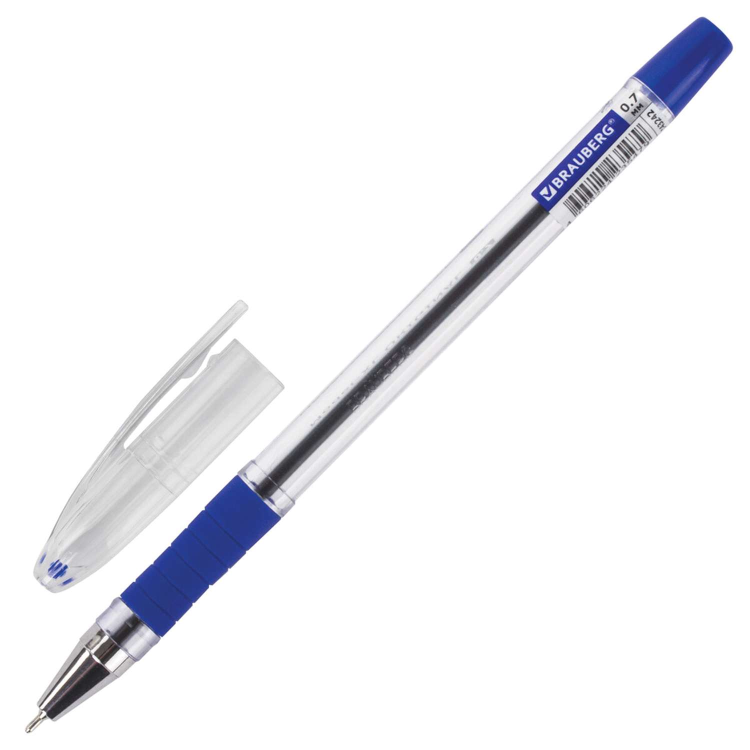 Ручка шариковая Brauberg маслянная с грипом Model-XL Original 12шт синяя - фото 13