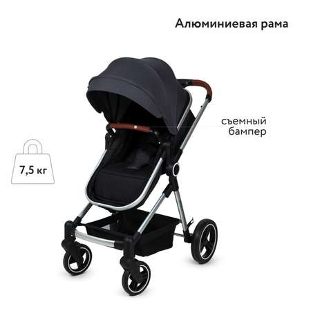 Коляска трансформер Babyton FlexiRide Black-Grey