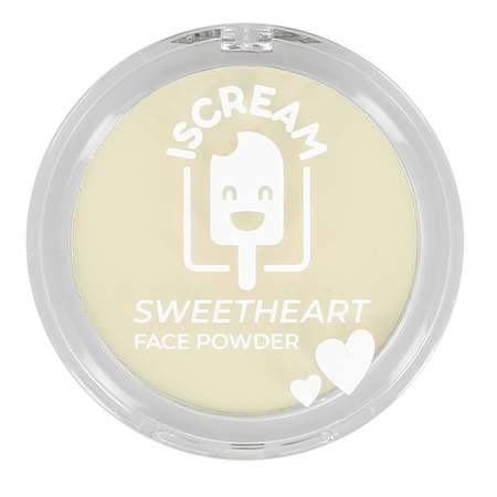 Пудра ISCREAM компактная Sweetheart универсальная тон 01 white