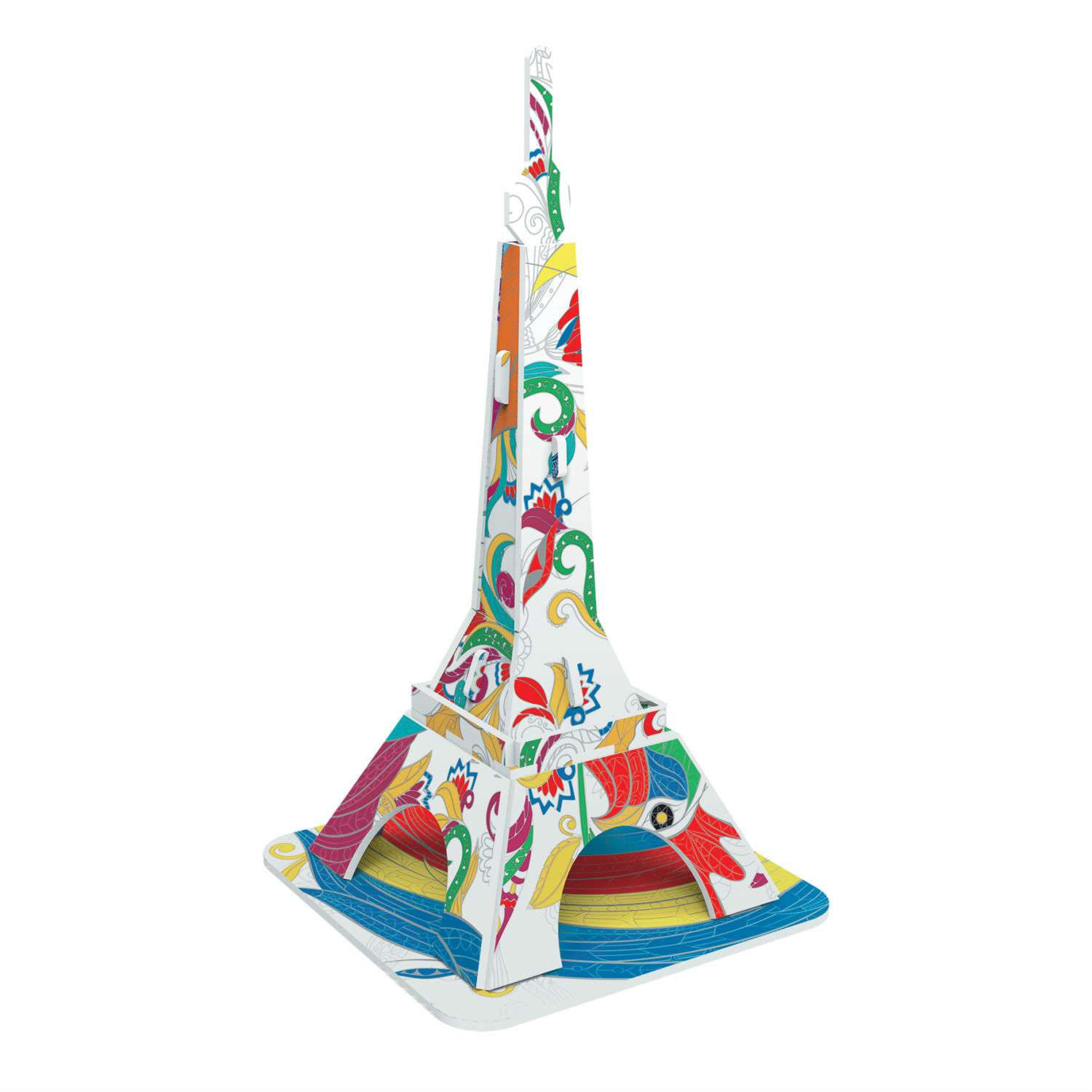 Пазл ORIGAMI 3D Арттерапия Эйфелева башня для раскрашивания - фото 2