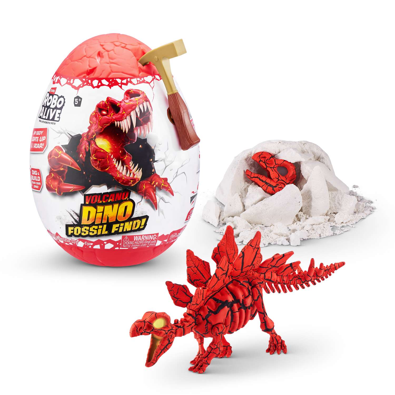 Набор игровой Zuru Robo Alive Dino Fossil Volcano Яйцо в непрозрачной упаковке (Сюрприз) 71116 - фото 3