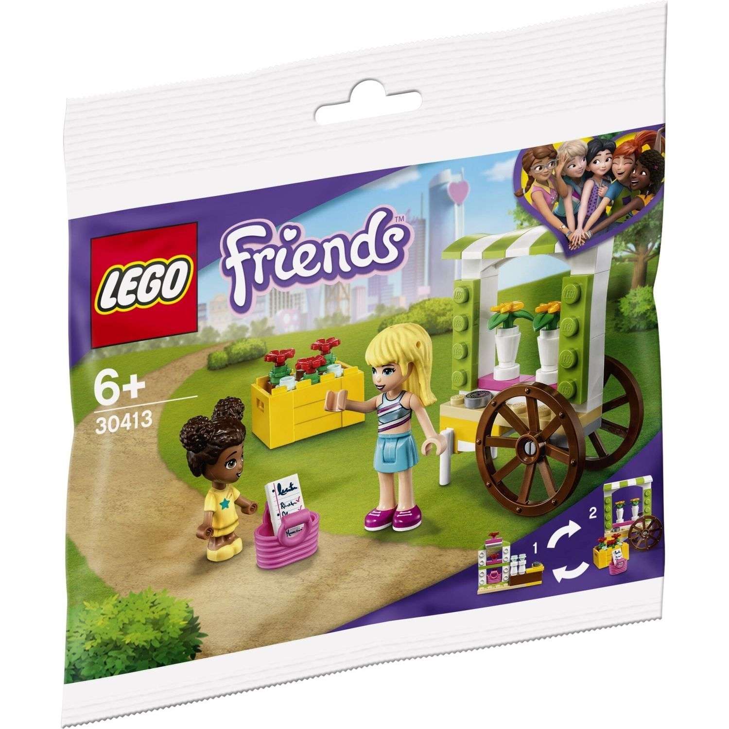 Конструктор LEGO Friends Тележка с цветами 30413 - фото 1