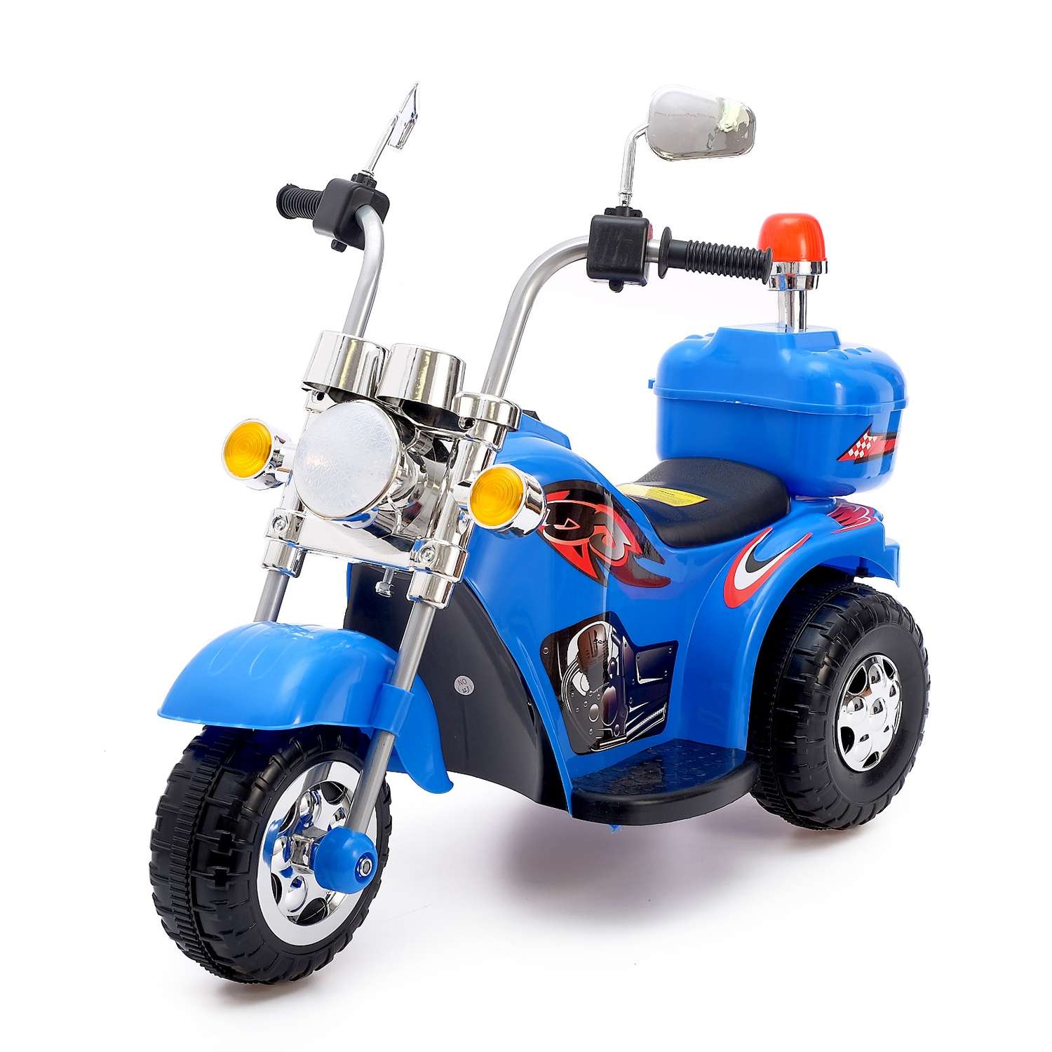 Электромотоцикл Sima-Land Чоппер цвет синий - фото 1