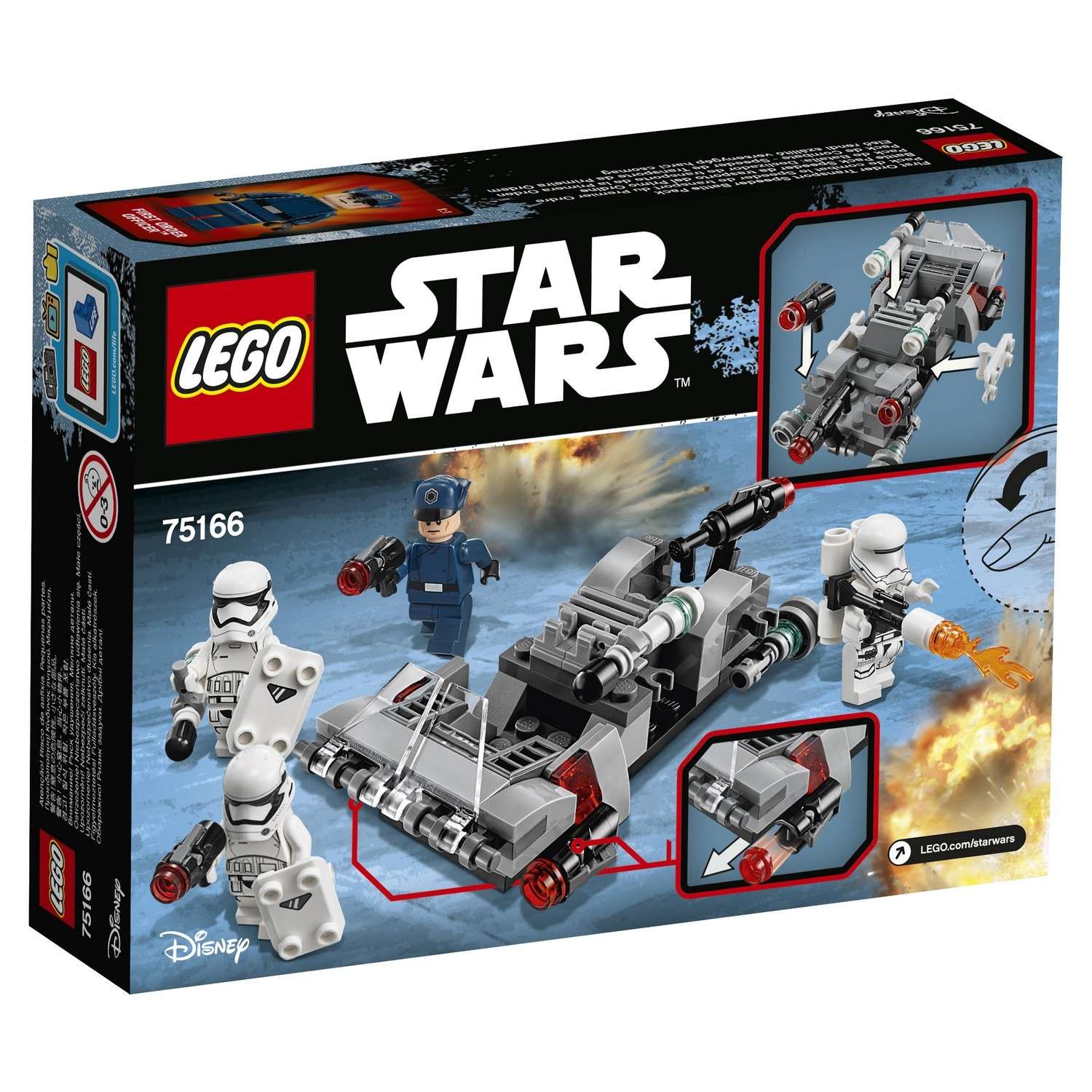 Конструктор LEGO Star Wars Спидер Первого ордена блочный - фото 3