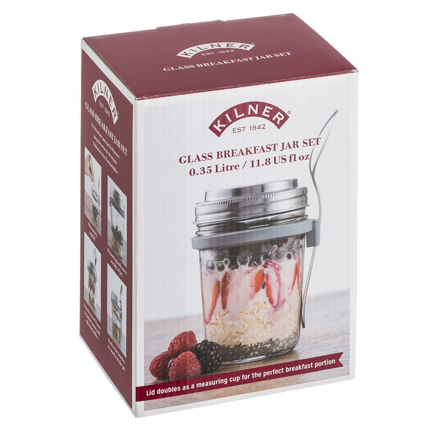 Банка Kilner с ложкой для завтрака с собой 0.35 л - фото 16