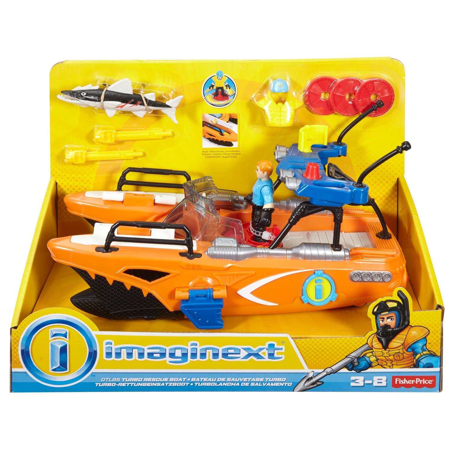 Набор транспорта IMAGINEXT Fisher-Price Океан DTL95 P5487 - фото 6