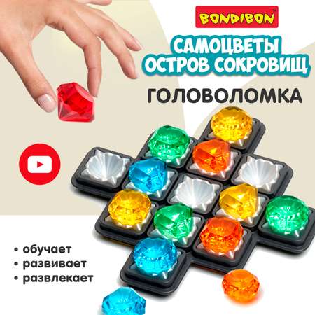 Настольная игра Bondibon логическая САМОЦВЕТЫ