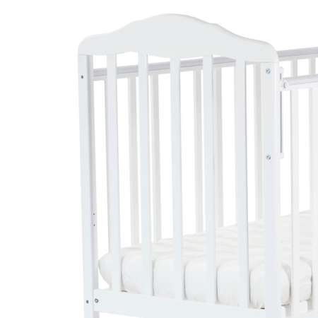 Детская кроватка СКВ Березка прямоугольная, (белый)