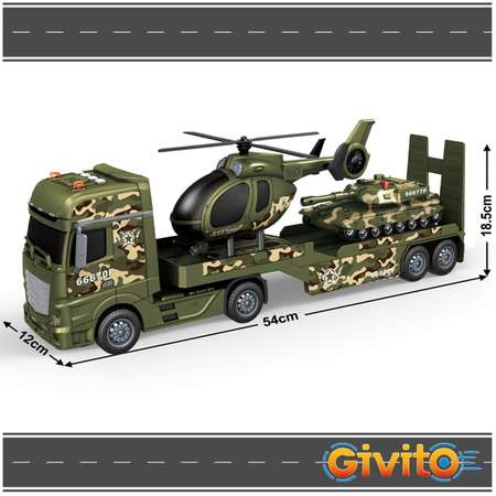 Игровой набор Givito Военный транспортер G235-479