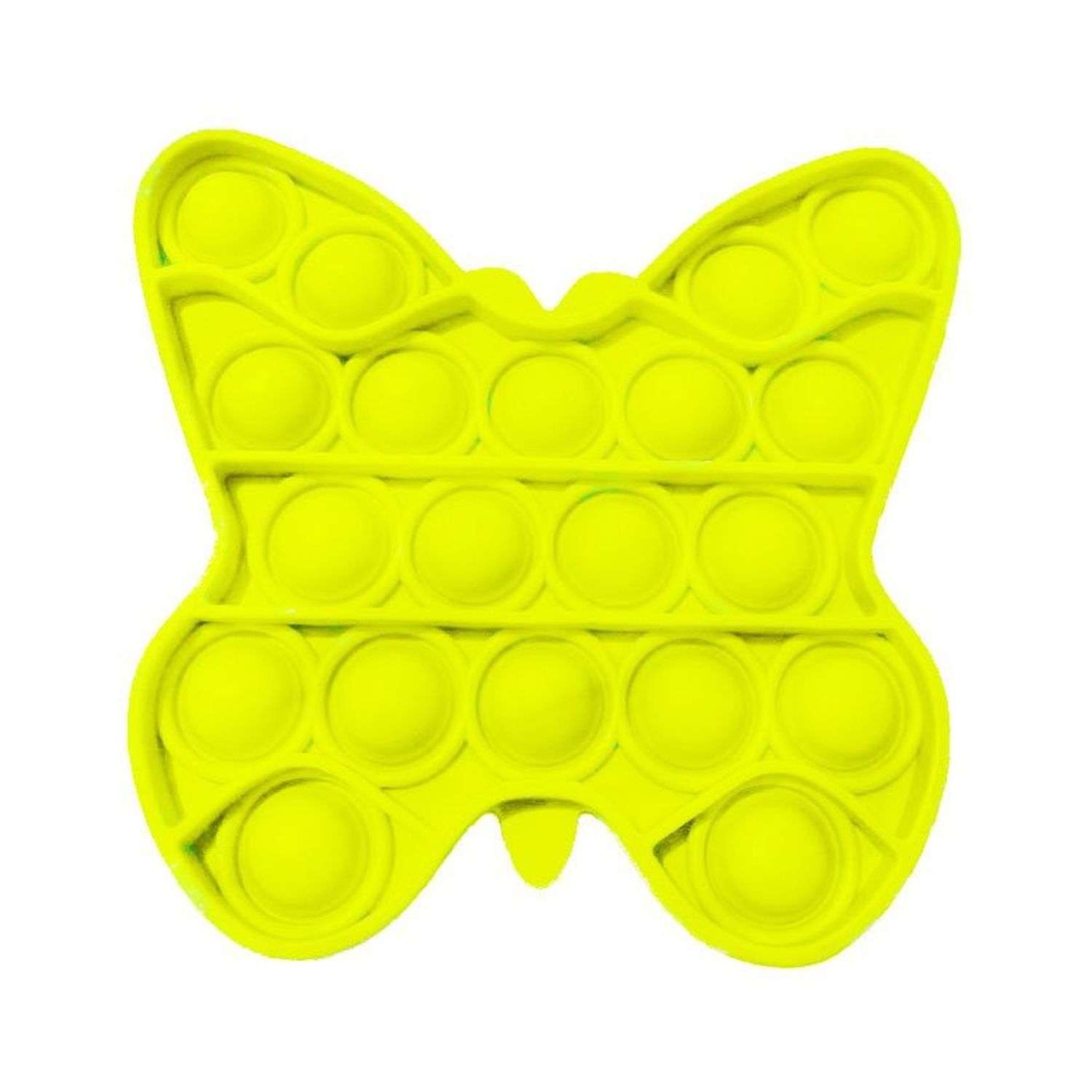Игрушка-антистресс Uniglodis вечная пупырка Бабочка Жёлтый - фото 1