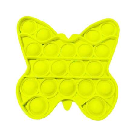 Игрушка-антистресс Uniglodis вечная пупырка Бабочка Жёлтый