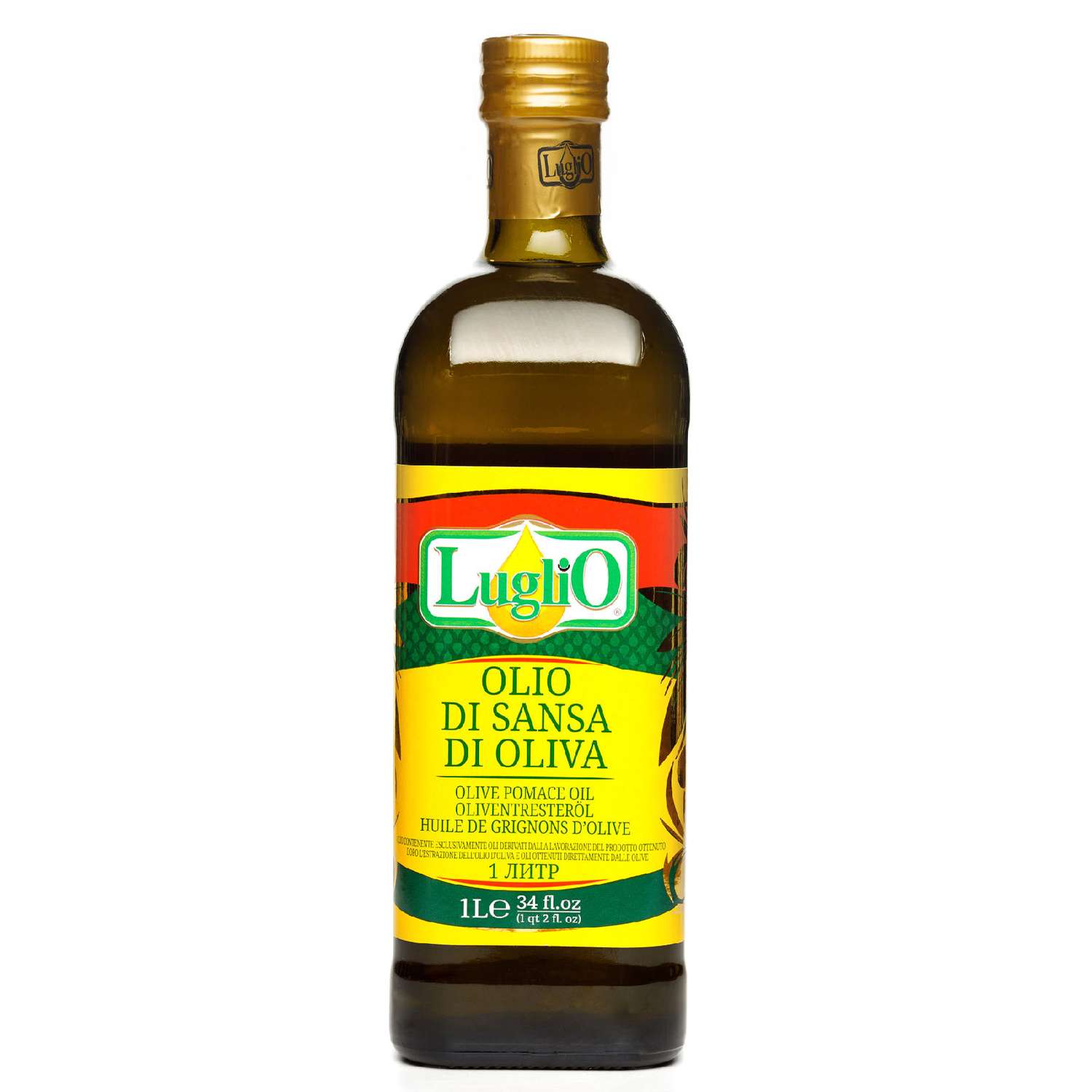 Масло оливковое LugliO Olio di Sansa di Oliva 1 л - фото 2