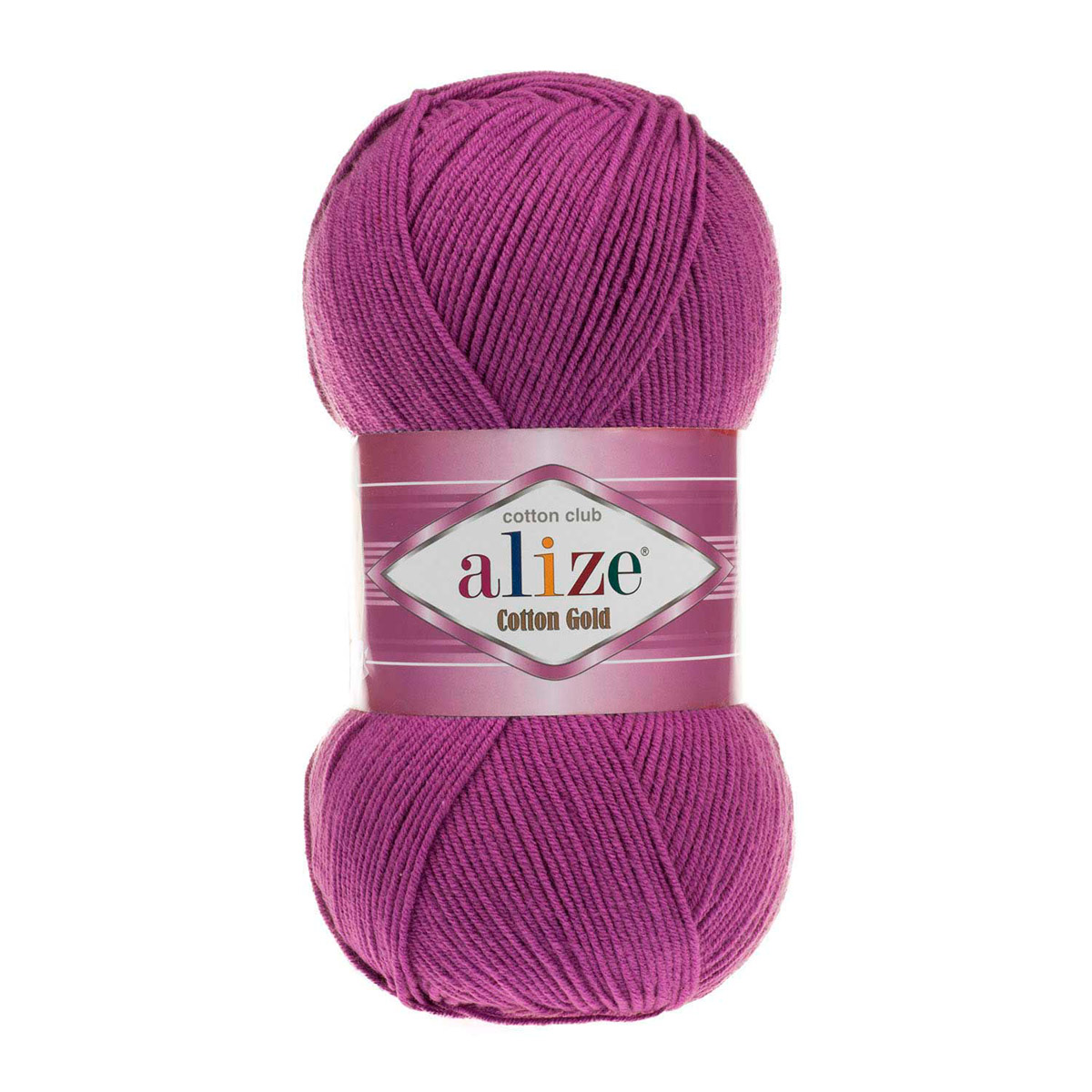 Пряжа Alize для теплой одежды пледов игрушек Cotton gold 100 гр 330 м 5 мотков 122 сливовый - фото 6