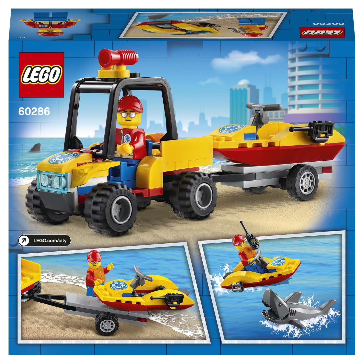 Конструктор LEGO City Great Vehicles Пляжный спасательный вездеход 60286 - фото 3