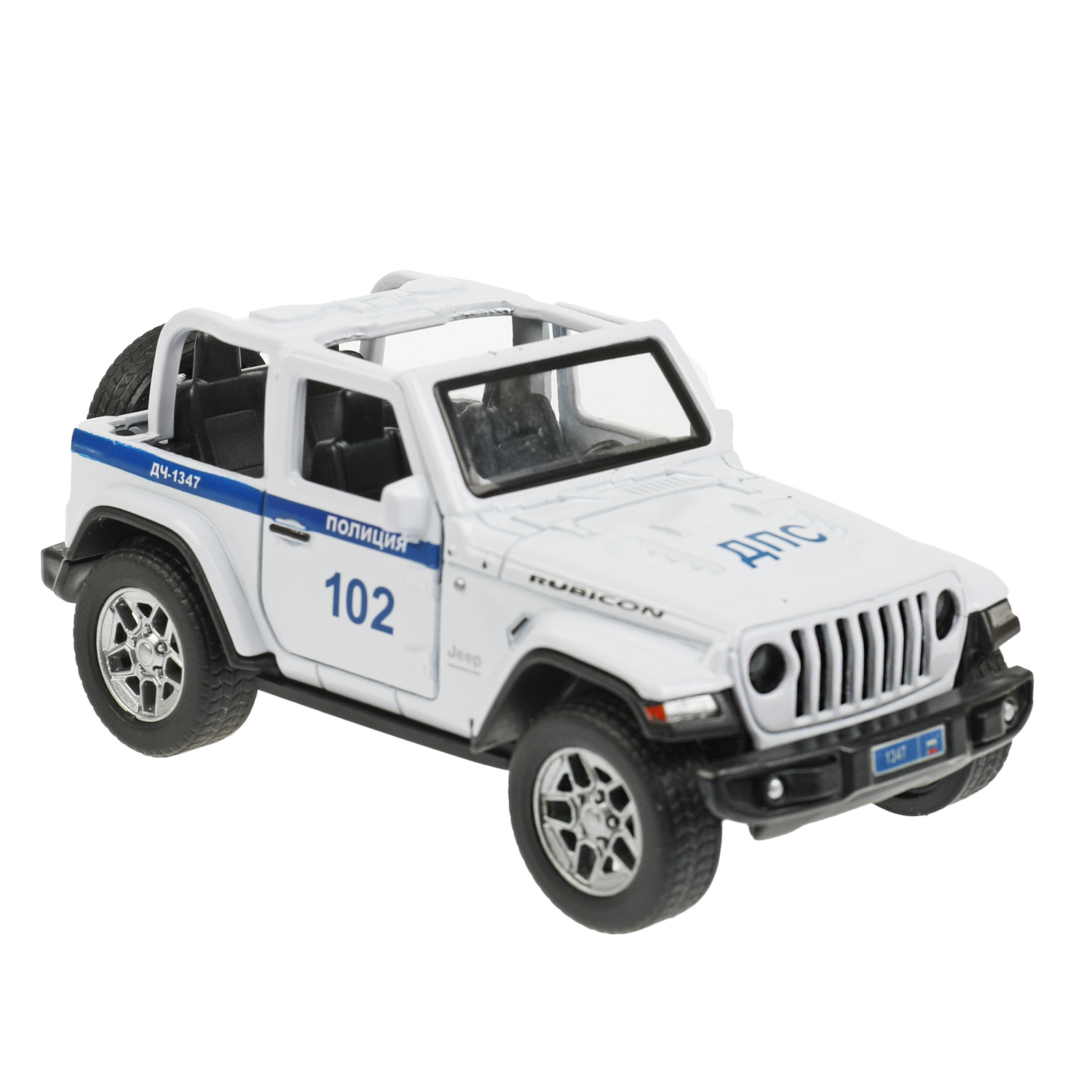 Машина Технопарк Jeep Wrangler Rubicon Полиция 343359